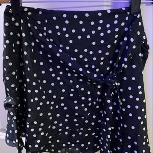 Polka Dot wrap skirt